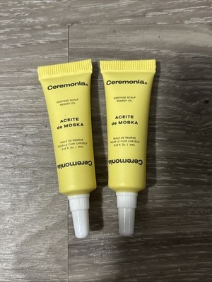 Ceremonia Aceite de Moska Scalp Remedy Oil 4 ml .14 oz Travel Size 2 Pack