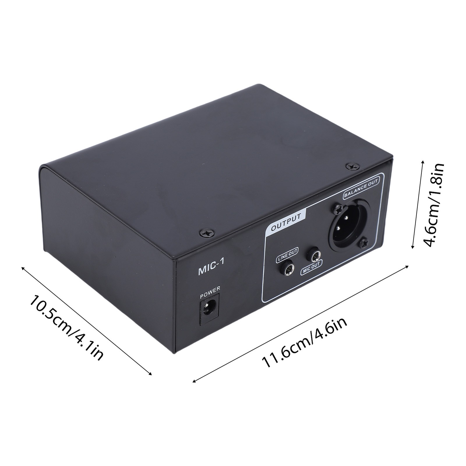 Professional 1 Channel Mic Preamp Ultra Quiet Mic Preamplifier For Recordin GRCV