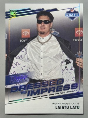 Laiatu Latu Rookie 2024 Panini Prestige Dressed Impress Case Hit SSP #DTI-LLU