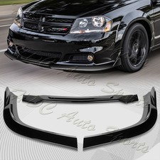 Parachoques delantero pintado negro labio alerón para Dodge Avenger STP 2011-2014 estilo STP