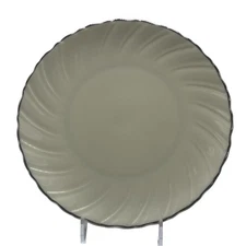 Lenox Weatherly D517 Salad Plate 7-7/8" Cream, Platinum Trim, Swirl Rim USA