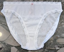 NEW Victoria Secret POINTELLE Cotton High Leg Brief Panty - White - XL