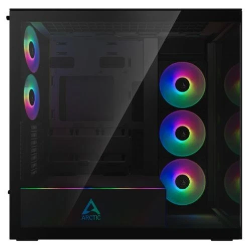 ARCTIC Xtender Black Mirrored Temp Glass 5 x ARGB Fans A-RGB PSU Shroud Tool Kit - Image 4 of 4