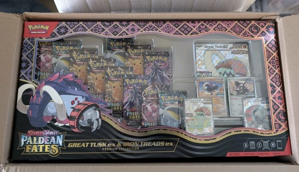 Pokémon: Destinos Paldeos Gran Colmillo Hilos de Hierro Ex Colección Premium **EN MANO** Foto 2 de 4