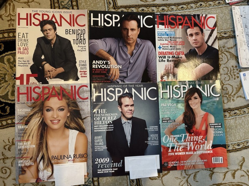 Six Hispanic Magazines 2004-2006, 2008, 2010 Editions 