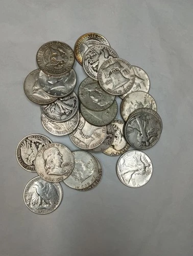 (23) US Coin Lot 90% silver half dollars