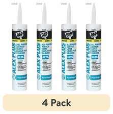  4 pack 10.1 oz Clear All Purpose Acrylic Latex Caulk Plus Silicone