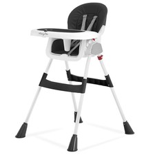 Dream On Me TableTalk 2-in-1 Portable High Chair Black Toddler Foldable