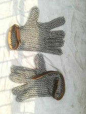 New Chainmail 6 mm Butted Gauntlet Pair Glove Armor SK07 Halloween Gift