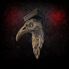 Raven Corbel Gothic Wall Shelf in Matte Black PLA