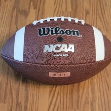 Wilson NCAA Junior Size Statement Series Football Brown White