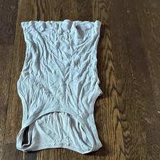 Light Gray Women's One Piece Solid Bodysuit, Regular Size, 1 Pack