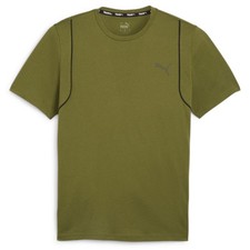 PUMA Concept Crew Neck Short Sleeve Athletic T-Shirt Mens Green Casual Tops 5248