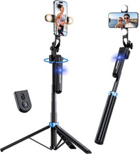 70'' Auto Face Tracking Tripod 360  Rotation with Stand, Phone Tripod with Fi...