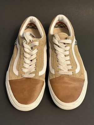 Vans Size 6 Skate Old Skool Nubuck/Canvas Brown Men's Classic Skate Shoes