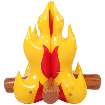 18 inch Inflatable Campfire Prop Vivid Blow Up Toy for Camping Party Decor