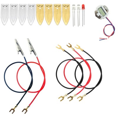 Fruit Battery Science Experiment Kit with Electronic Clock and RGB LED for7822