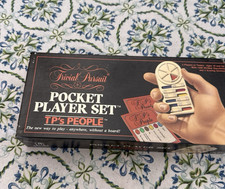 Vintage 1987 Trivial Pursuit Pocket Player Set TP's PEOPLE Portable Play