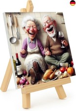 Nianxi Oma Malen Nach Zahlen Erwachsene mit Rahmen Staffelei,Alter Mann Paint