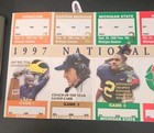 1998 MICHIGAN WOLVERINES SEASON TICKET STUB SHEET 1997 NATIONAL CHAMPIONS TOM... — photo 2