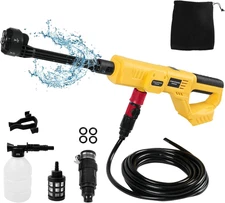 Cordless Pressure Washer Fit for Dewalt 20V Battery, 21000RPM 1000PSI Portable H