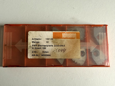 Schwanog 100145 PWP Wechselspitze 22x5x26,5 Typ Granot 100 AB Nr. 9000969