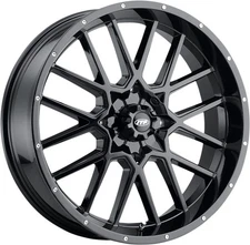 I.T.P. Hurricane Wheel 20x6.5" 4+2.5 (+10mm) Offset 4/156 Gloss Black