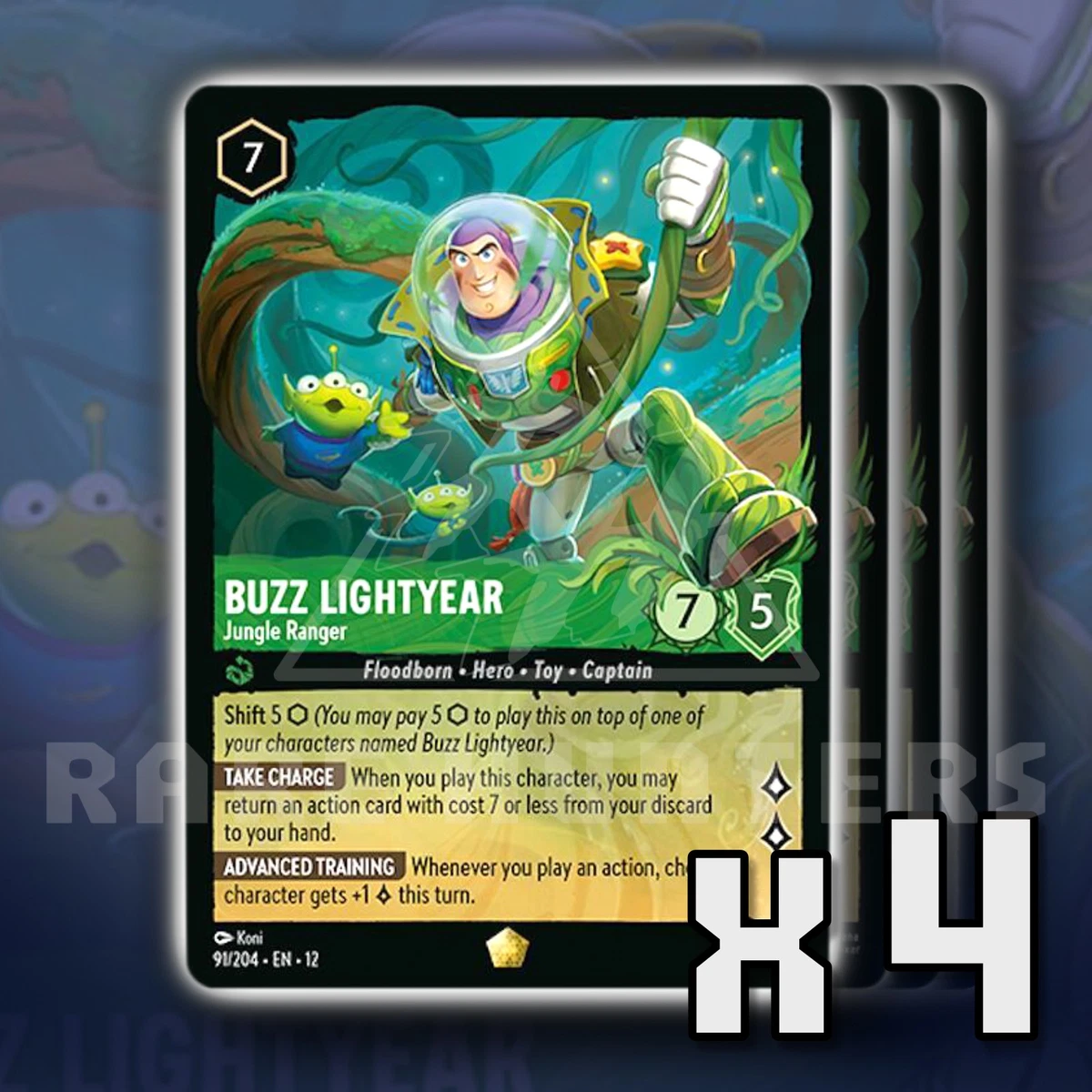 25+ Buzz Lightyear-Jungle Ranger 91/204 Wilds Unknown for sale