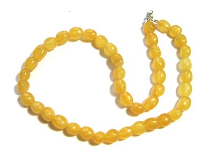 Nugget-Kette Calcit orange A 47-48 cm