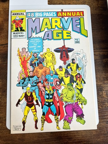 MARVEL AGE ANUAL 2 1986 TAMAÑO GIGANTE ANUAL DEL UNIVERSO MARVEL AL NUEVO - Imagen 2 de 2