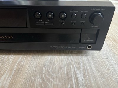 Sony CDP-CE375 5-Disc CD Changer Player w/ NO remote, working condition