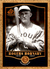 ROGERS HORNS 2001 SP Legendary Cuts Base #17 St. Louis Cardinals Baseball Card