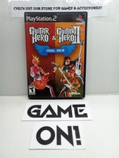 Guitar Hero & Guitar Hero II Dual Pack (PlayStation 2, 2007) Complete Tested