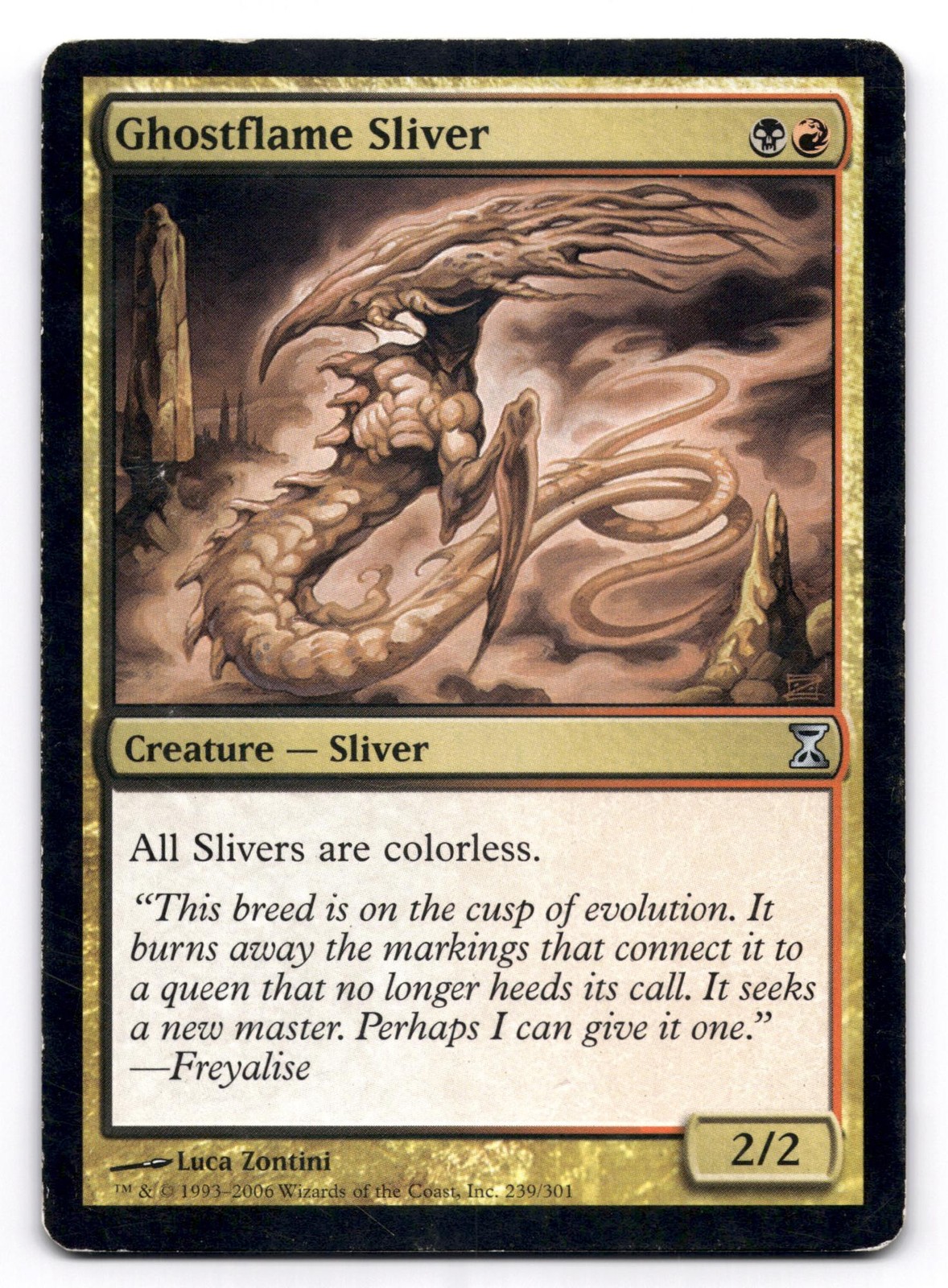 Ghostflame Sliver LP Time Spiral 239 MTG Regular Uncommon