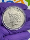1923-P Peace Silver Dollar - Uncertified, Circulated-90% Silver- VF/EF - [#7219]