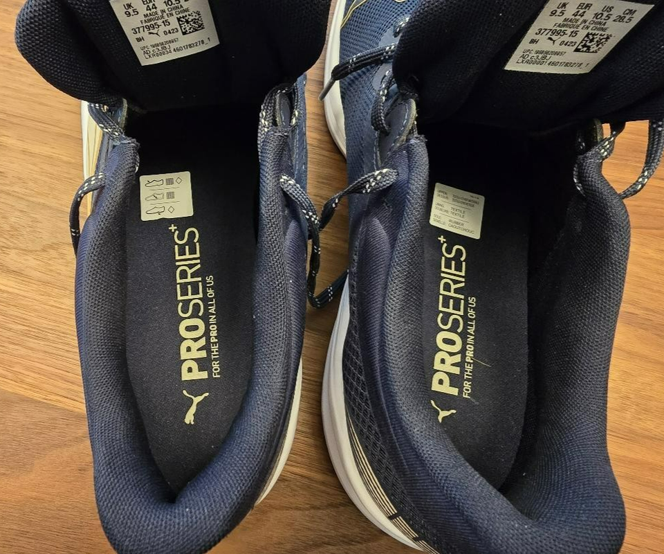 Puma Running Shoe Redeem Profoam Men's 10.5 Navy Alpine Snow Amber ...