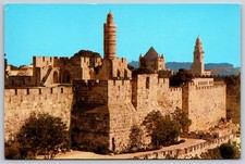 Jerusalem Citadel Davids Tower Jaffa Gate Old City Walls Israel Postcard