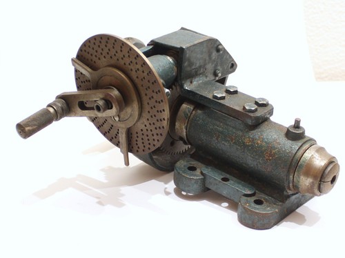 Cabezal de torno para relojeros Schaublin vintage con placa de índice y mandril de 20 mm - Imagen 4 de 11