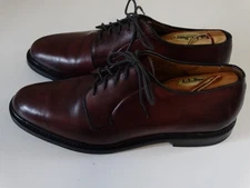 Allen Edmonds Leeds  Derby 9.5 D Oxblood Burgundy Leather Dress Shoes