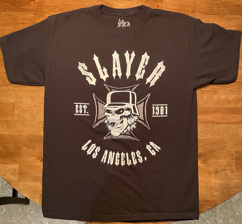Slayer-Large Two Sided T-Shirt EST. 1981