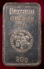 Heraeus Silver Bullion 20g Bar - 0.99 Silver - 0.63oz ASW (N0302) - CA-Ab