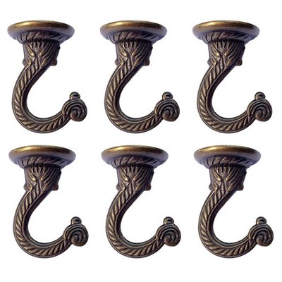 OBSTKUCHEN 6 Sets Large Swag Ceiling Hooks Heavy Duty Swag Hook with Hardware...