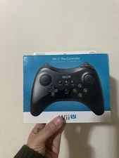 SEALED Nintendo Wii U Pro Controller Black Wireless Ergonomic Rechargeable