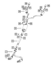 Genuine Mopar Exhaust Pipe And Converter 68433692aa