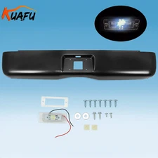 Rear Bumper Roll Pan For Silverado 2007-2013 1500 Fleetside w/LED License Light