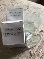 50 Watt  Green 1 Bulb Lot, 36Degree Flood MR16 Mini Reflector GU5.3 Bi-Pin Base