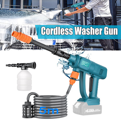 #ad Portable High Cordless Pressure Washer gun Electric Battery Spray Gun For Makita $27.99