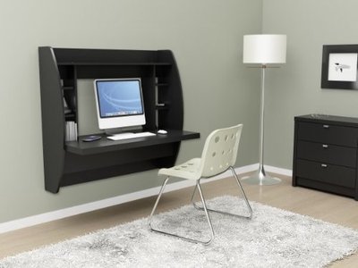 Computer Laptop Floating Desk Wall Mounted Furniture Table Books