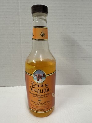 Vintage Emerald Bay TANNING TEQUILA Hot Tanning Oil 9 Fl oz 85% Full
