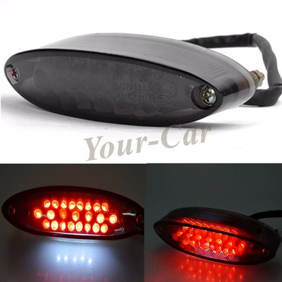 LED Motorrad Brems Stop Läuft Rücklicht Bremslicht FÜR CAFE RACER BOBBER CLUBMAN